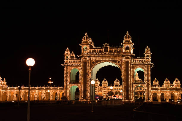 Mysore palace during Dussehra